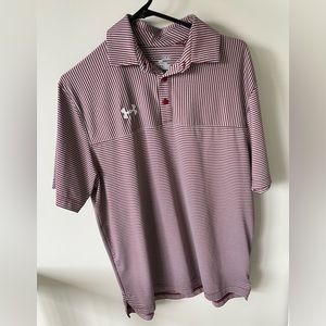 Under Armour Striped Golf Polo